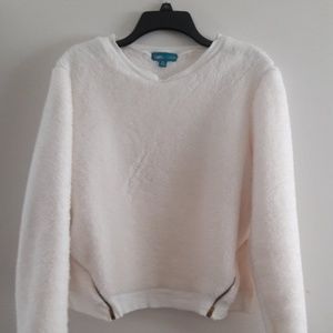 Daughters of Culture Fuzzy White Top